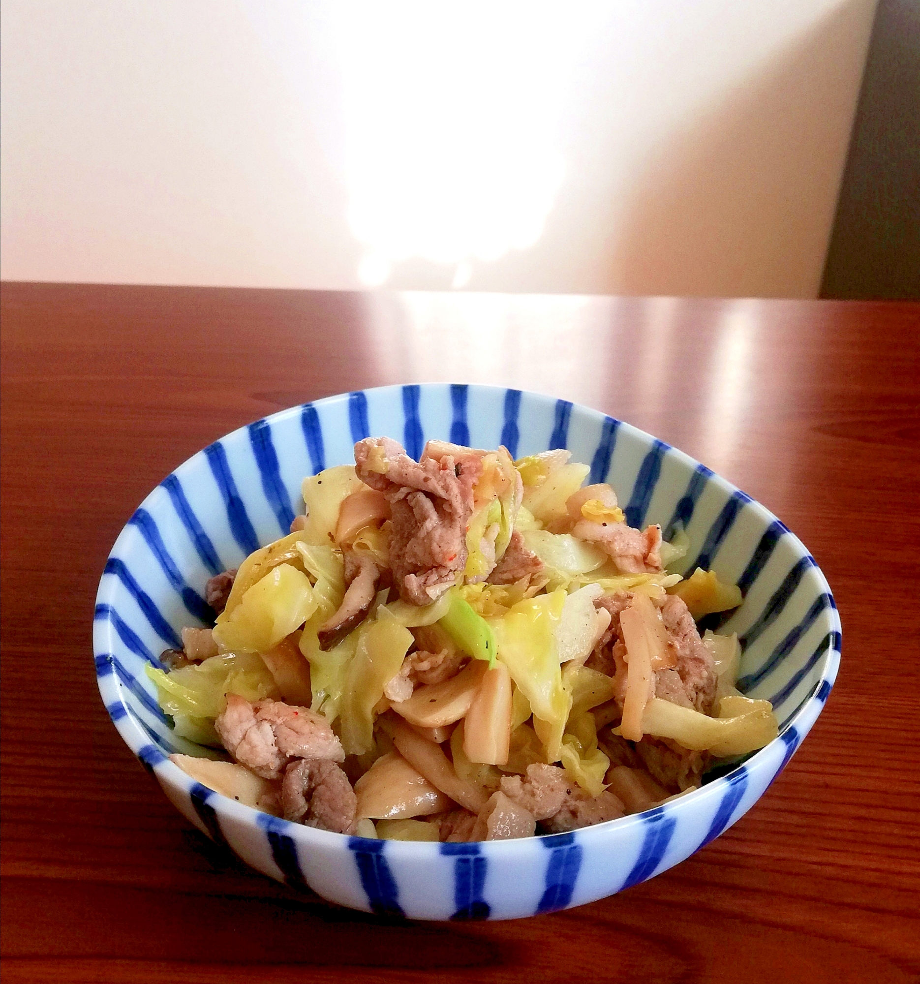 豚肉とエリンギのスパイス炒め