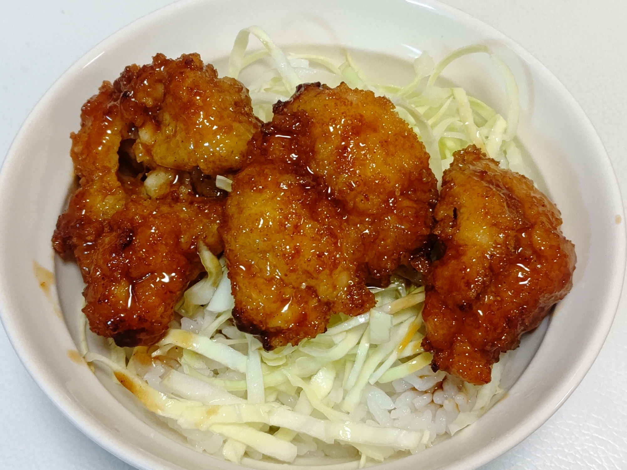 とりむね肉で柔らかキチンカツ丼