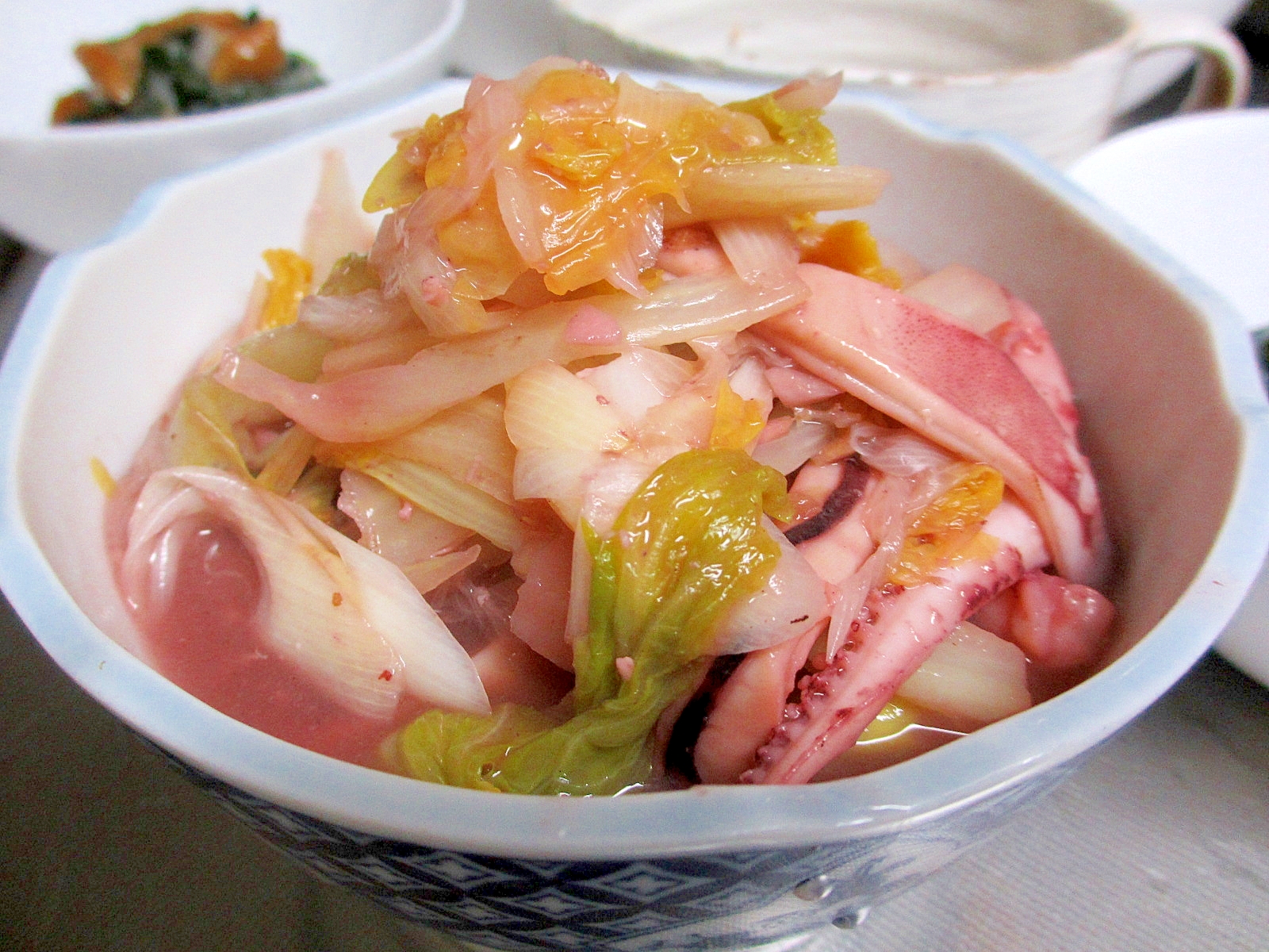 イカと白菜の塩糀炒め煮