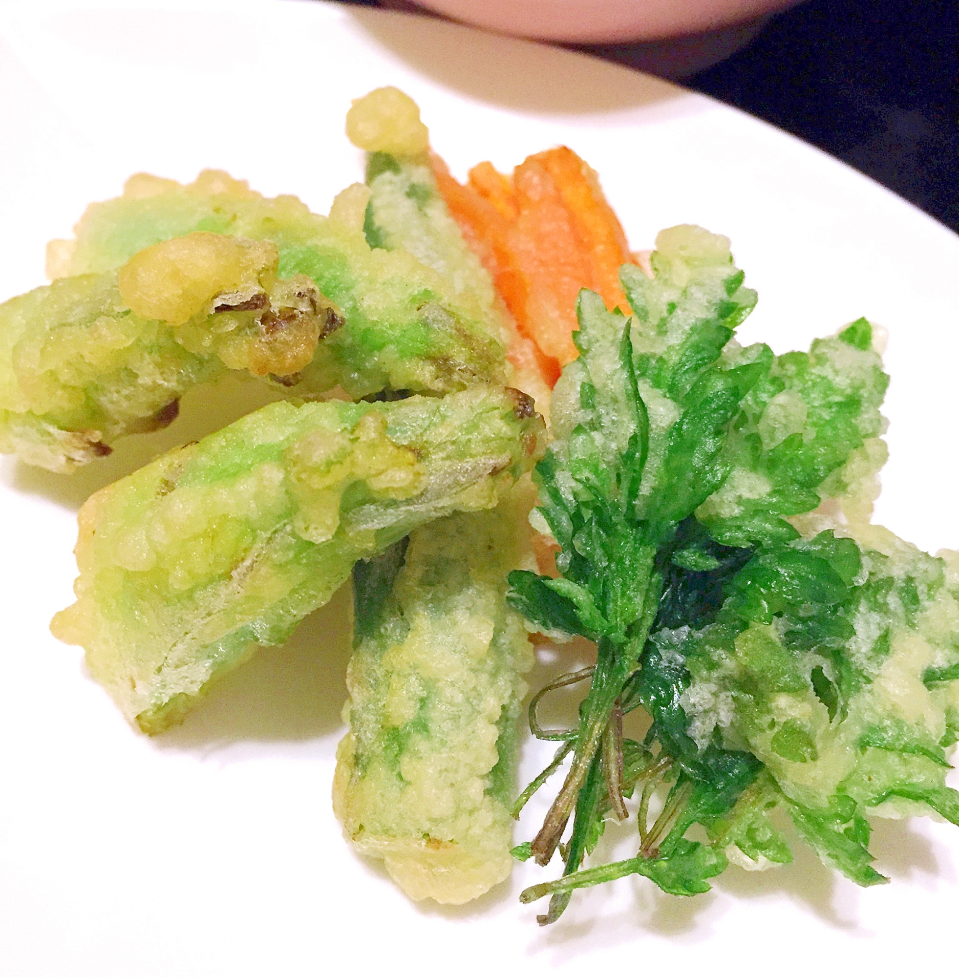 希少な春の新野菜 蕾菜を使った春の天ぷら レシピ 作り方 By ナツ9241 楽天レシピ