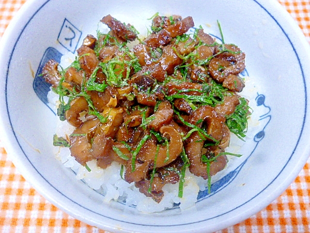 しそ穴子丼