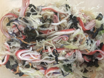 お箸が止まらない♡大根とわかめとカニカマのナムル