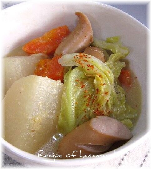 野菜たっぷりの簡単和風ポトフ