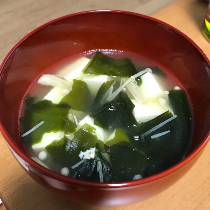 ☆わかめとえのきと豆腐のスープ☆