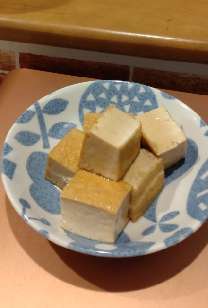 めんつゆで簡単　厚揚げの煮物