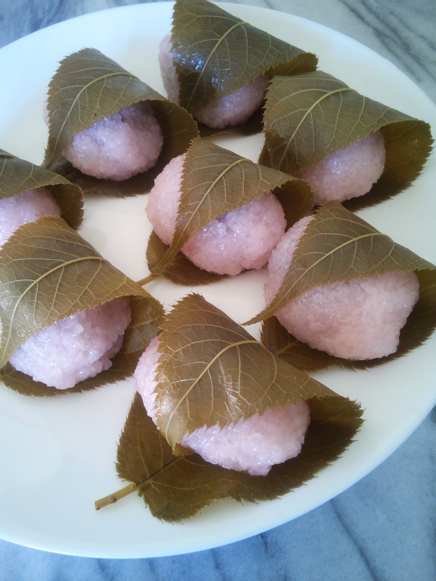 道明寺粉で作る桜餅 50個 レシピ 作り方 By 夢のひよこ 楽天レシピ