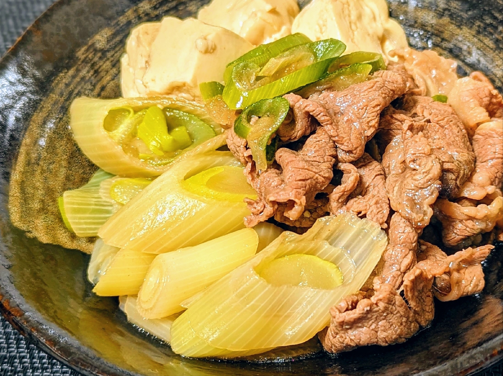 下仁田ねぎの肉豆腐♪