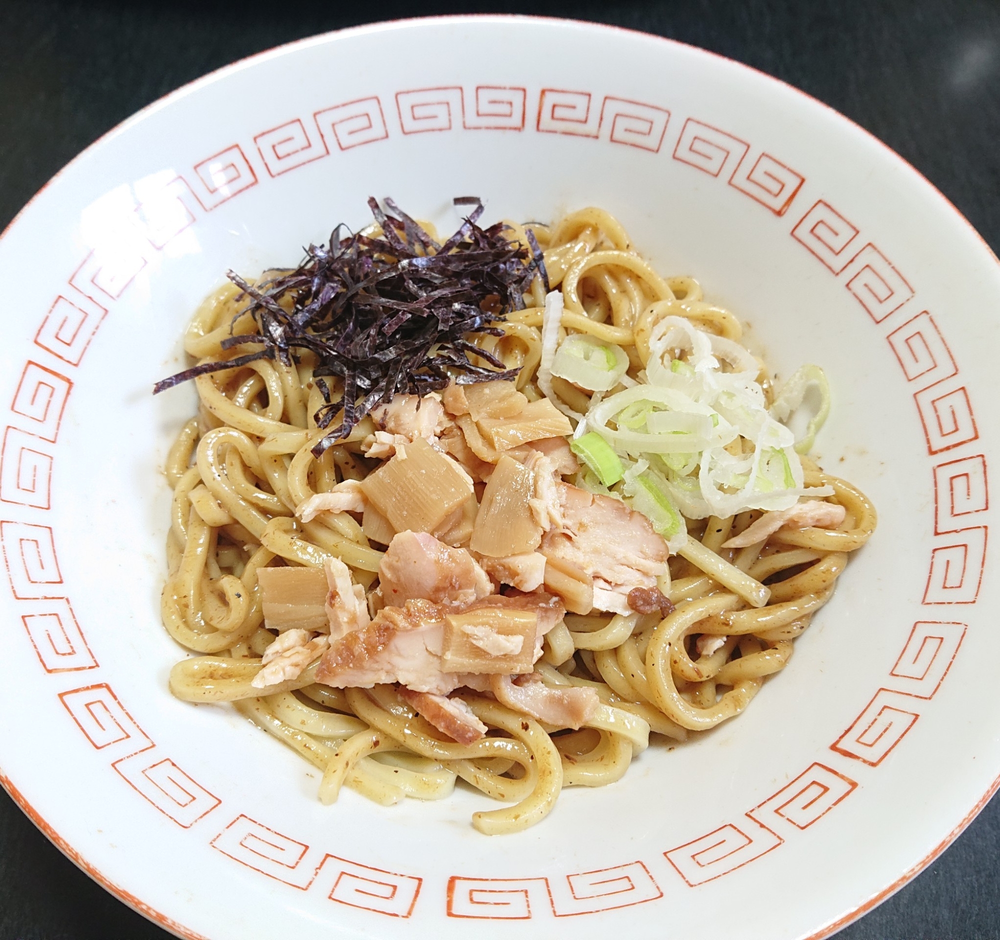 新山のタレで簡単☆叉焼メンマまぜそば