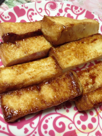 蒲焼きのタレで簡単！厚揚げの蒲焼き風♪