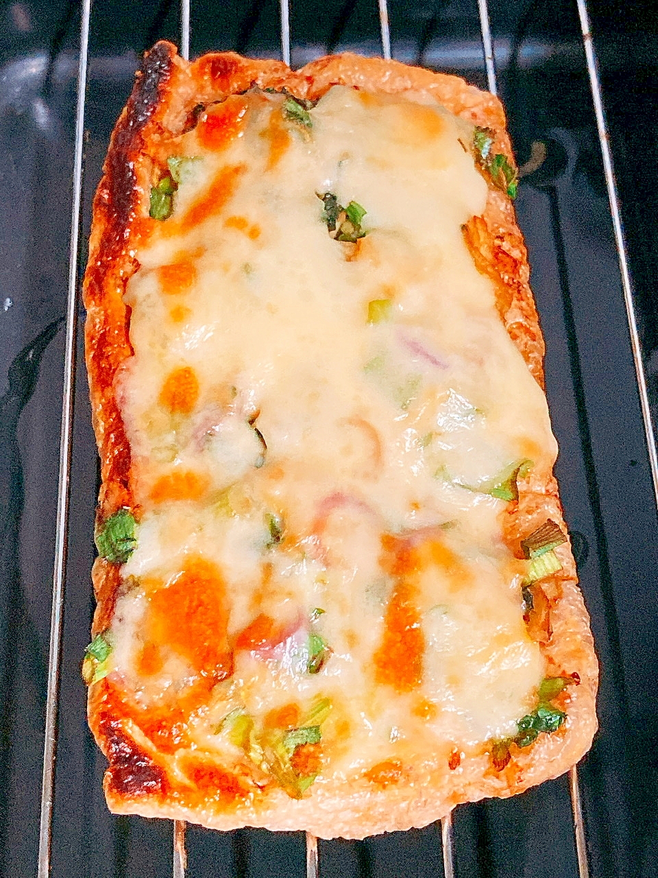 簡単おつまみ☆お揚げの薬味ピザ