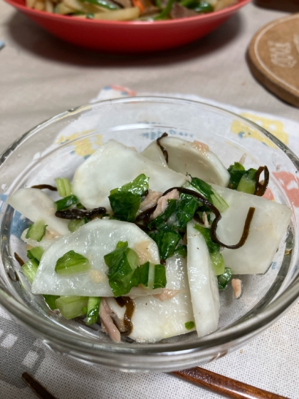 カブの葉も入れました！美味しかったです！ありがとうございました！