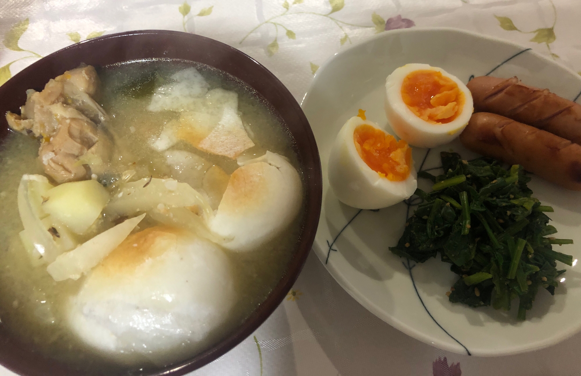 こんがり焼き餅入り♪長ネギ雑煮