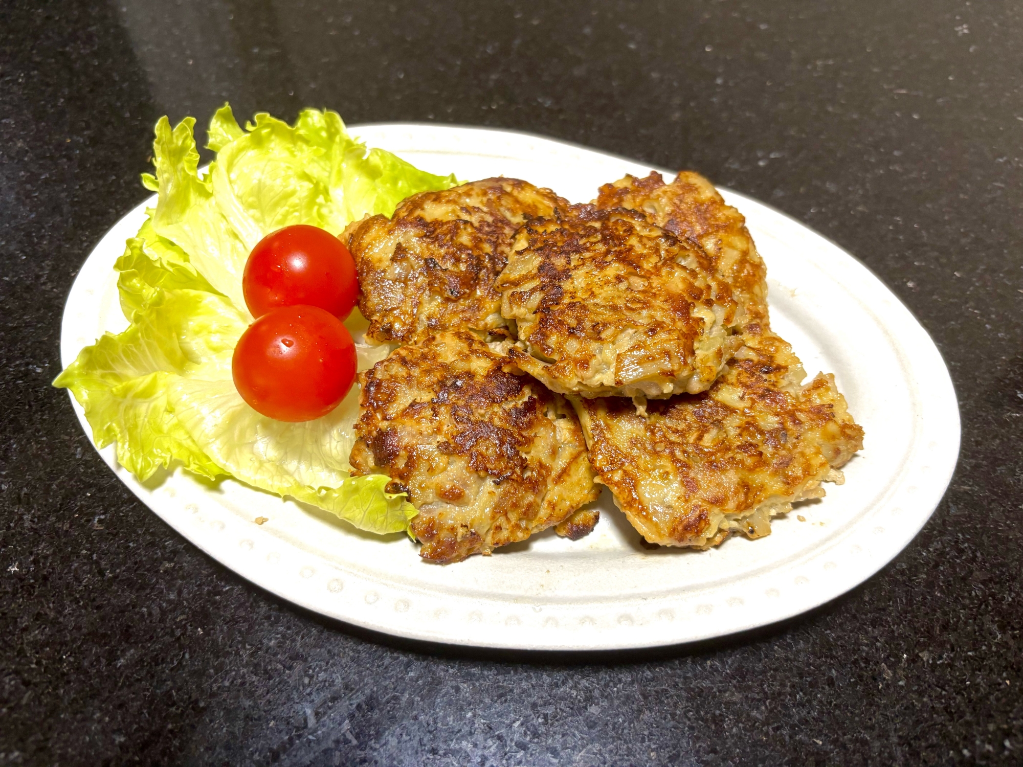 食物繊維！！豚コマ&ごぼうのお焼き風