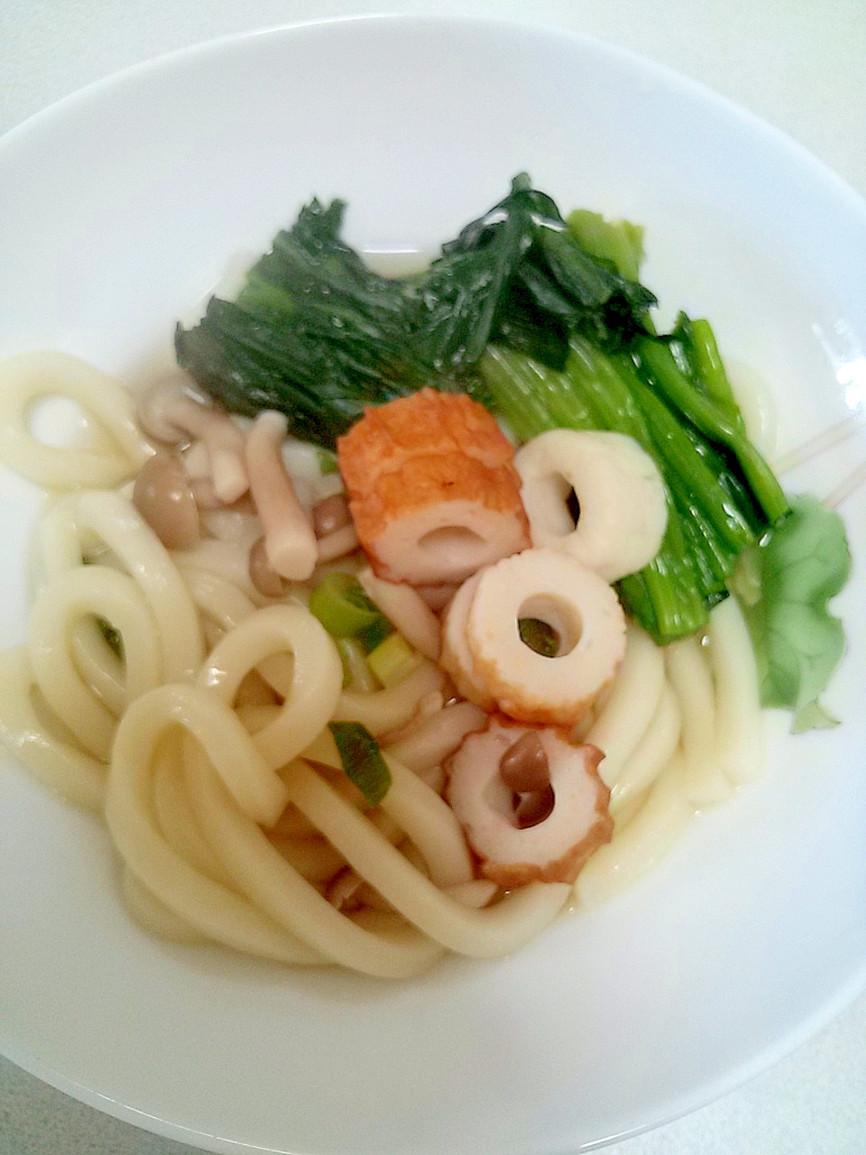 竹輪☆しめじ☆ほうれん草うどん