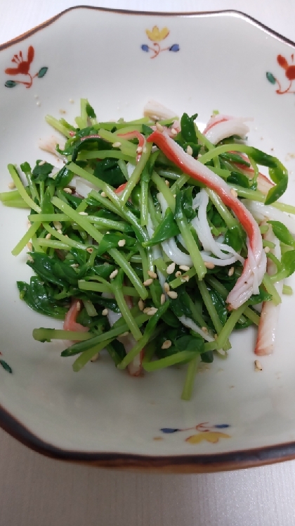 サッと一品☆豆苗のごま和え