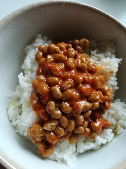 ピリ辛　コチュジャン納豆ご飯