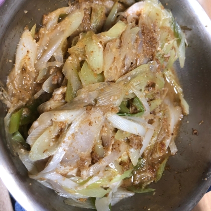 カジキマグロの葱味噌ホイル焼き
