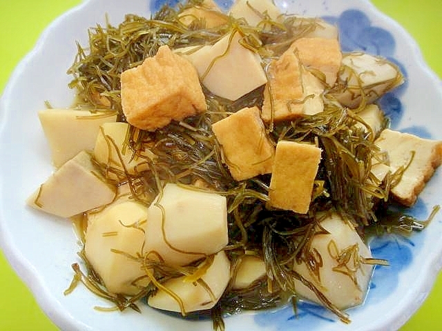 里芋ときざみ昆布厚揚げの煮物