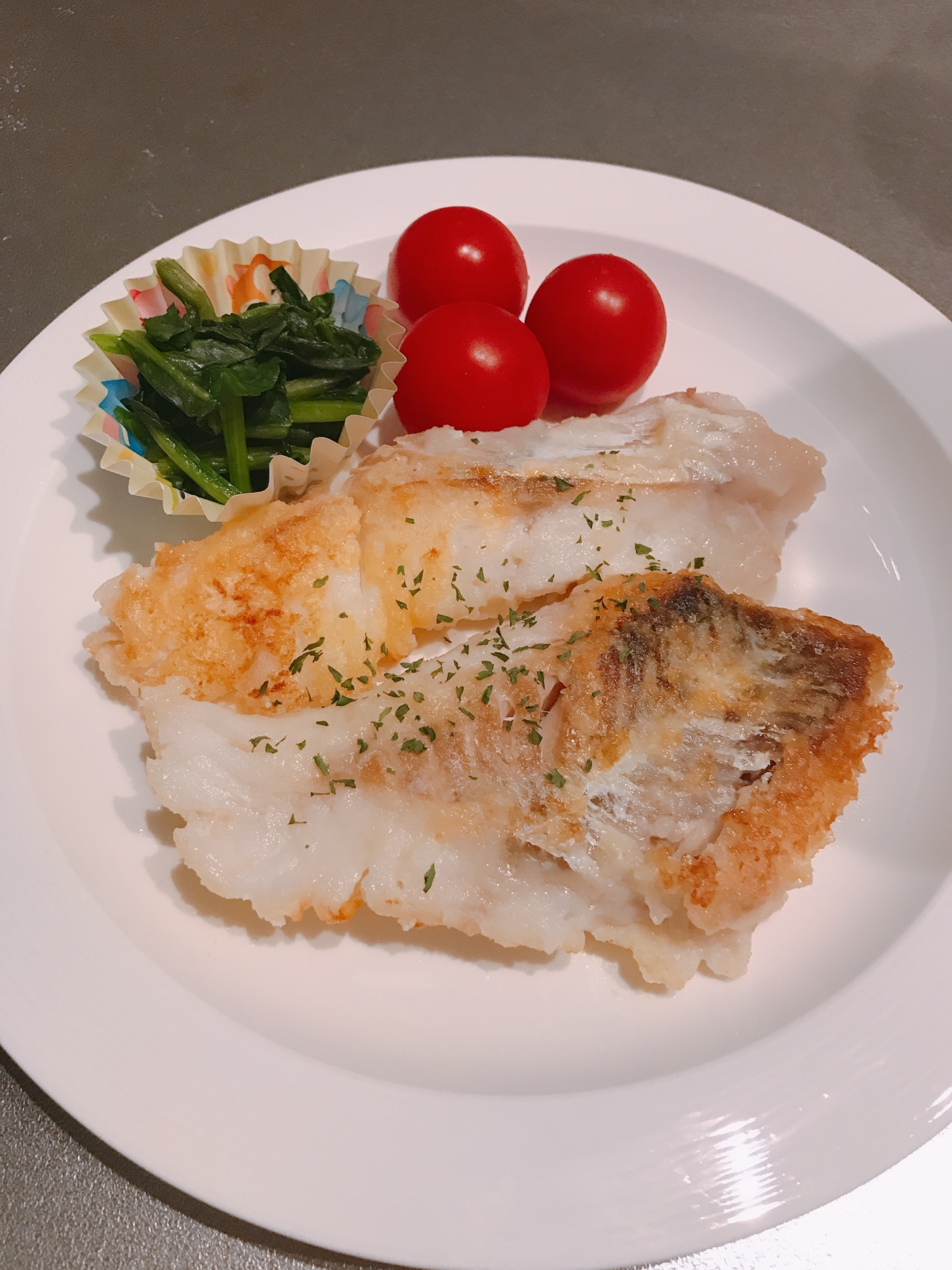 米粉でタラのムニエル!
