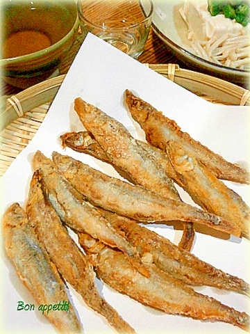 ししゃもの竜田揚げ さっぱり甘酢 レシピ 作り方 By めーぷんぷい 楽天レシピ