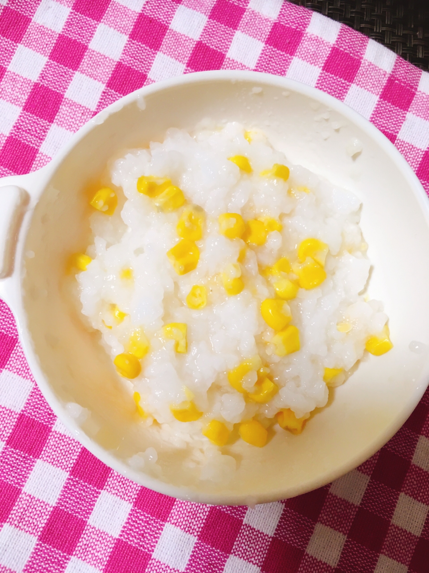 かみかみ期の離乳食 簡単 コーン粥 レシピ 作り方 By Non Mom 楽天レシピ