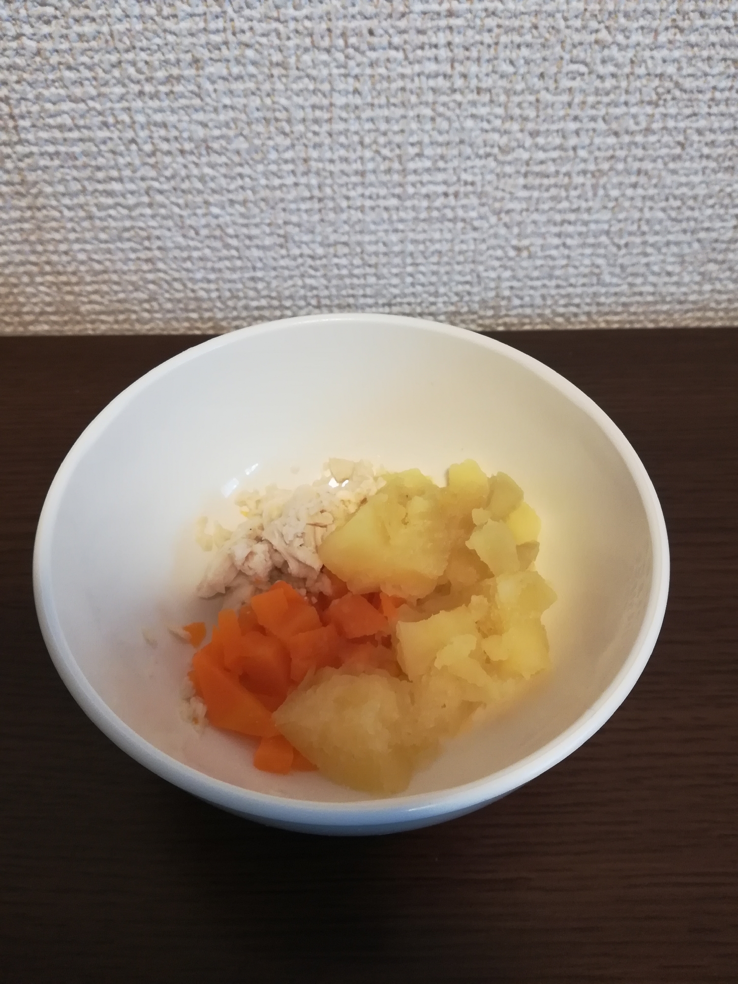 離乳食後期 にんじんサツマイモのささみ和え レシピ 作り方 By もん1223 楽天レシピ