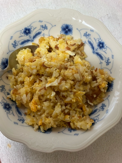 焦がし醤油の卵チャーハン