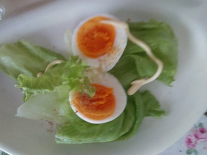 朝食☆ゆで卵サラダ
