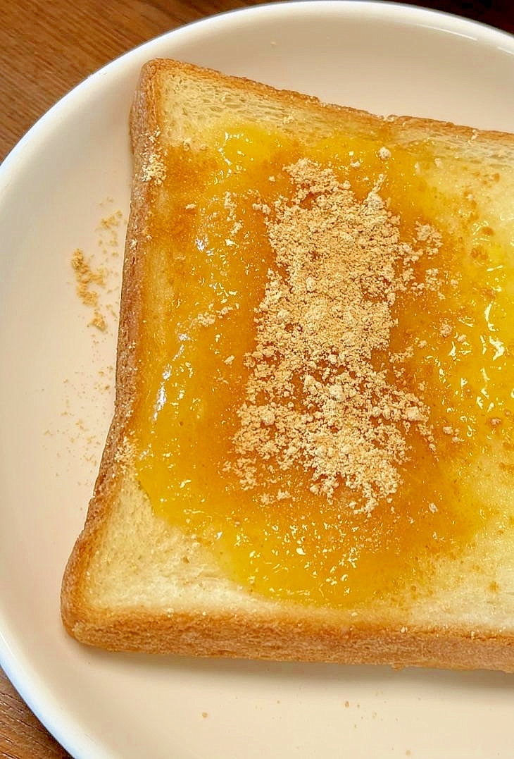 バター➕マーマレード ➕きな粉のトースト