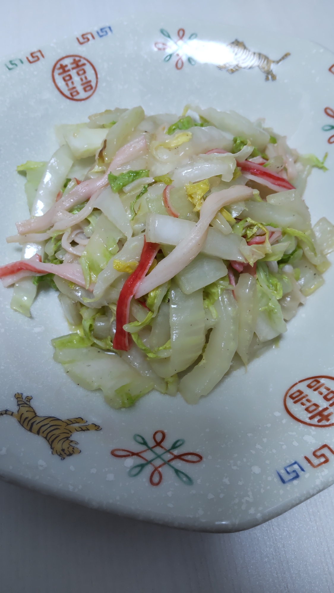 白菜とカニカマの中華風炒め☆