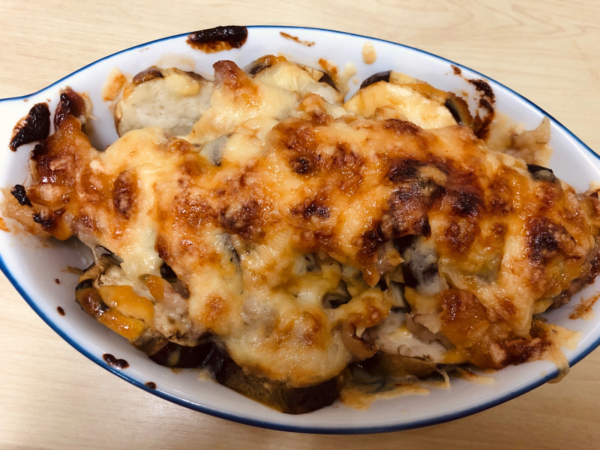 茄子と豚バラの味噌マヨ焼き