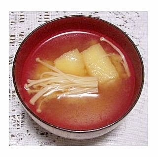 えのきと油揚げの味噌汁