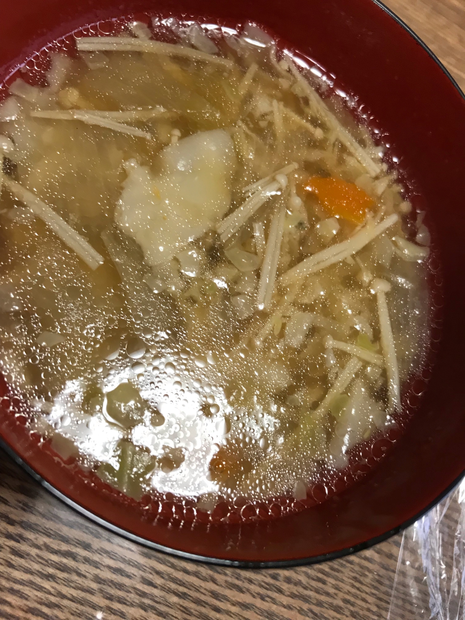 潰し餃子でワンタン風中華スープ