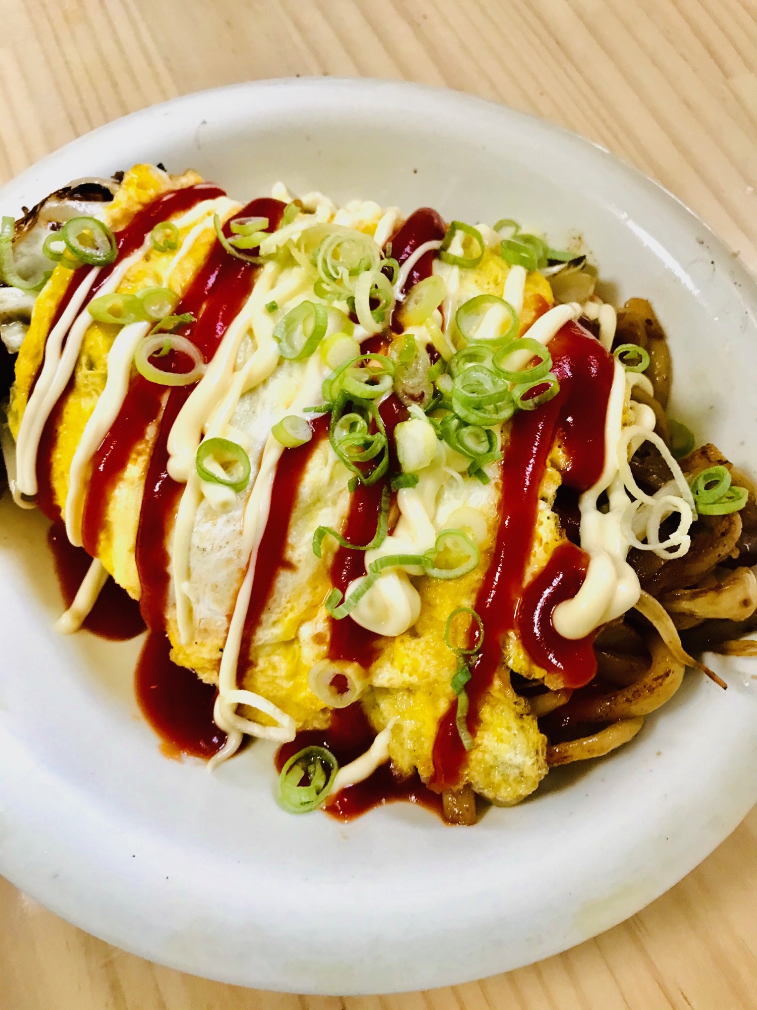 オムうどん（醤油）