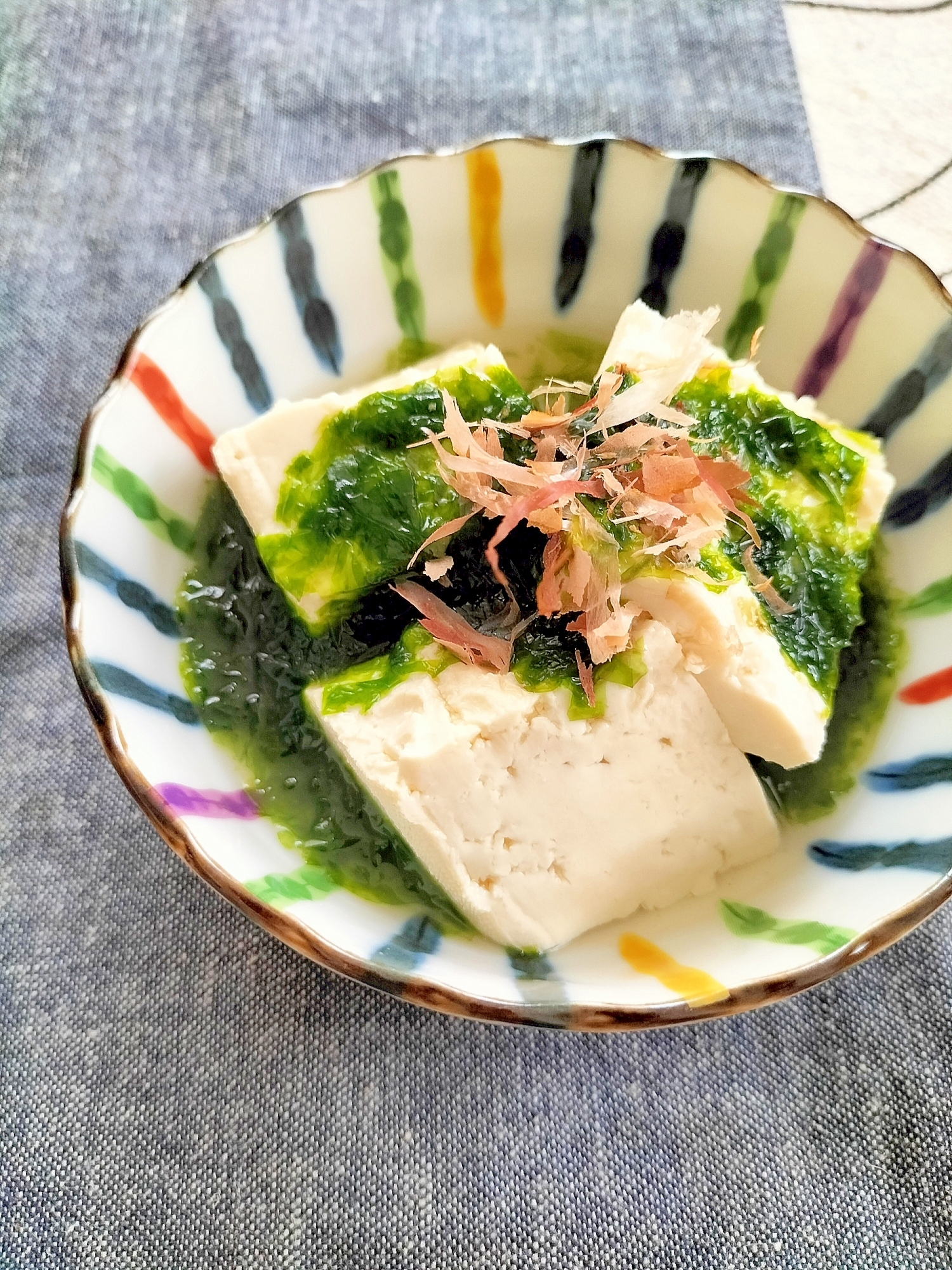 旬が美味しい♩生あおさのあんかけ豆腐