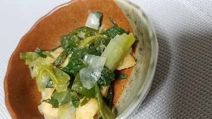 わけぎと油揚げのぬた