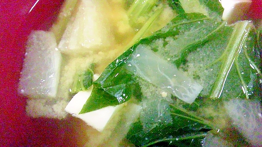 豆腐＆大根＆小松菜の味噌汁‏