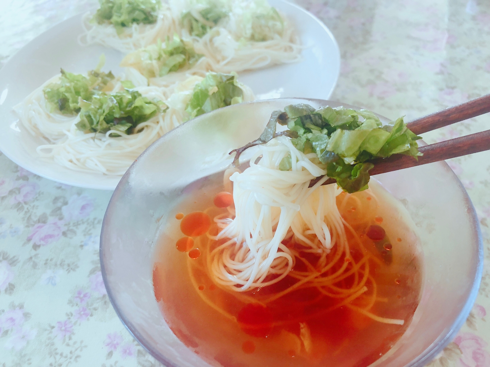 韓国風キムチそうめん