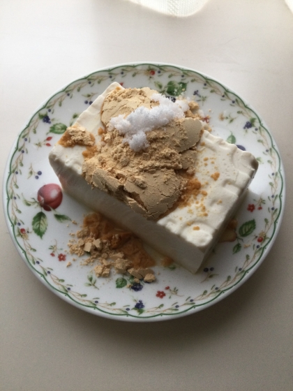 豆腐ときな粉で30秒デザート