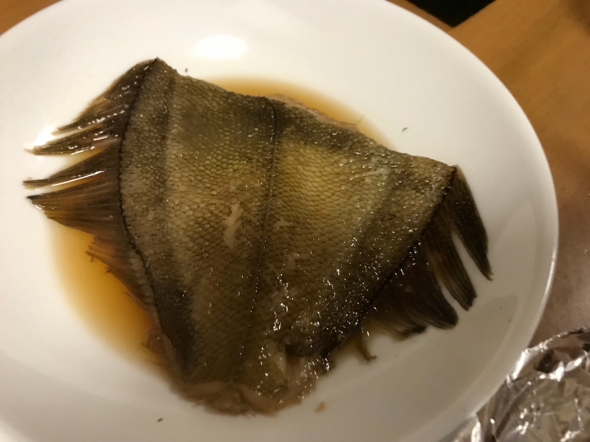 定番カレイの煮付け