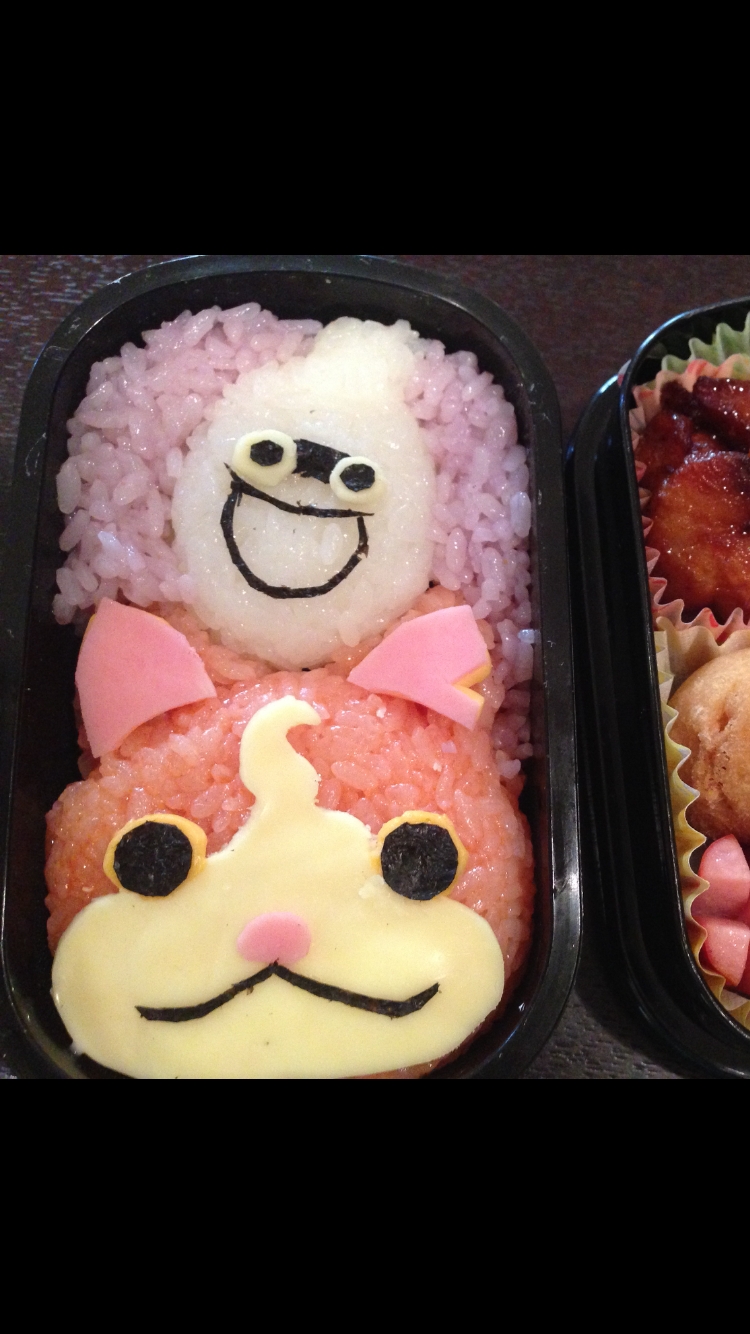 キャラ弁 ジバニャンとウィスパーのご飯のお弁当 レシピ 作り方 By めくさん 楽天レシピ キャラ弁 ジバニャンとウィスパーのご飯のお弁当 レシピ 作り方 By めくさん 楽天レシピ