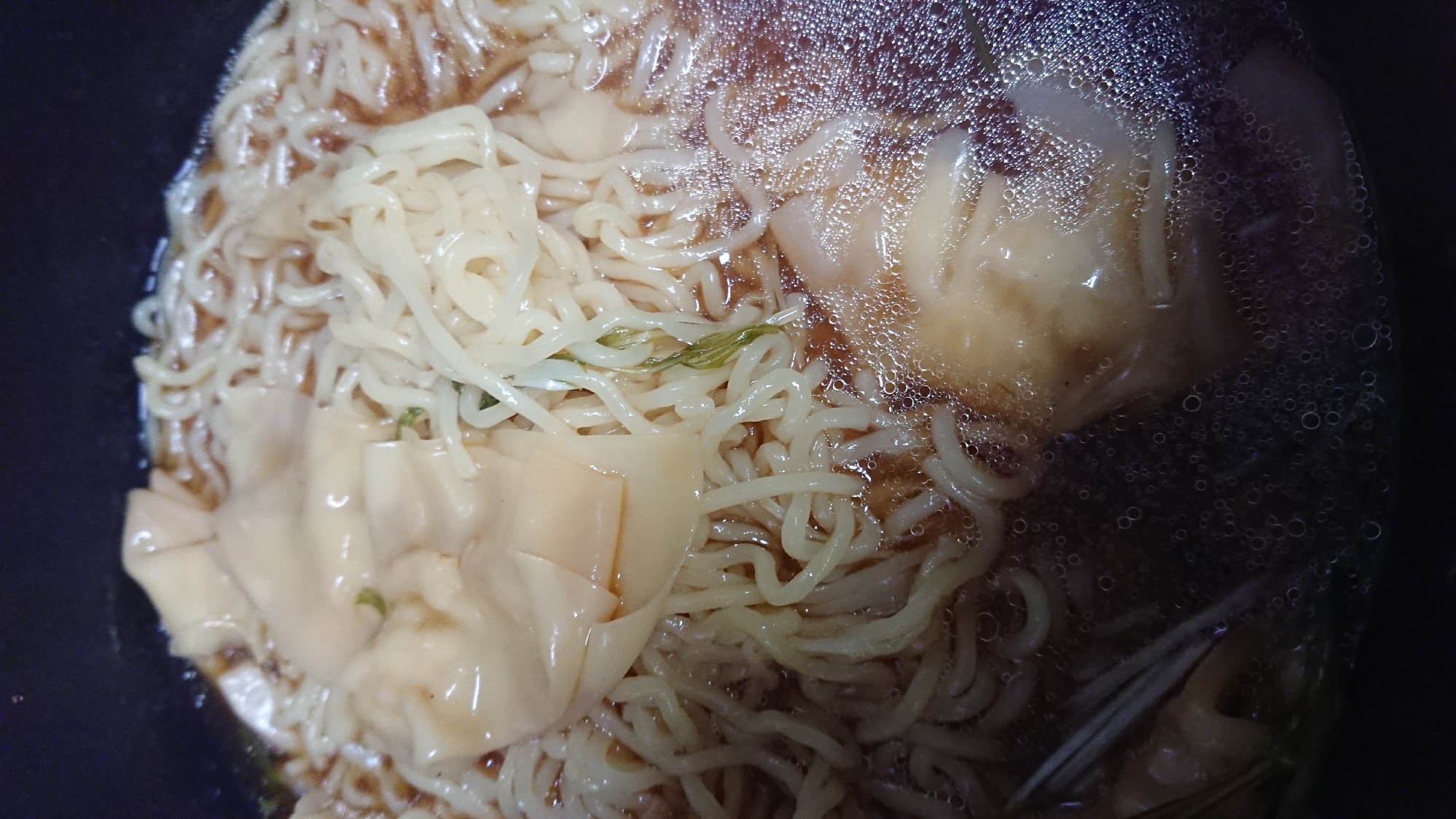 ワンタン水菜麺