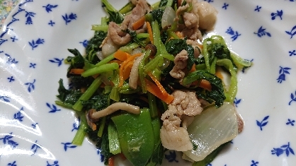 簡単☆小松菜と豚肉のスタミナ炒め