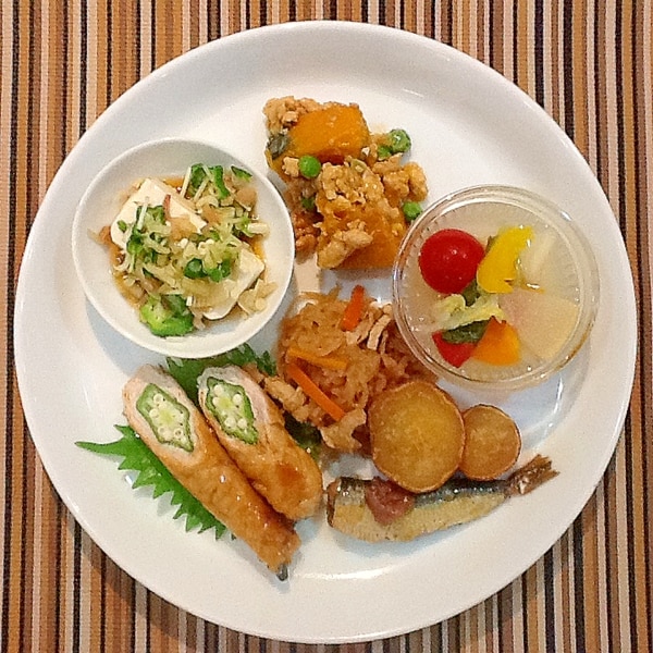 オクラの豚肉巻き照り煮のワンプレート献立 レシピ 作り方 By U Smyles 楽天レシピ オクラの豚肉巻き照り煮のワンプレート献立 レシピ 作り方 By U Smyles 楽天レシピ