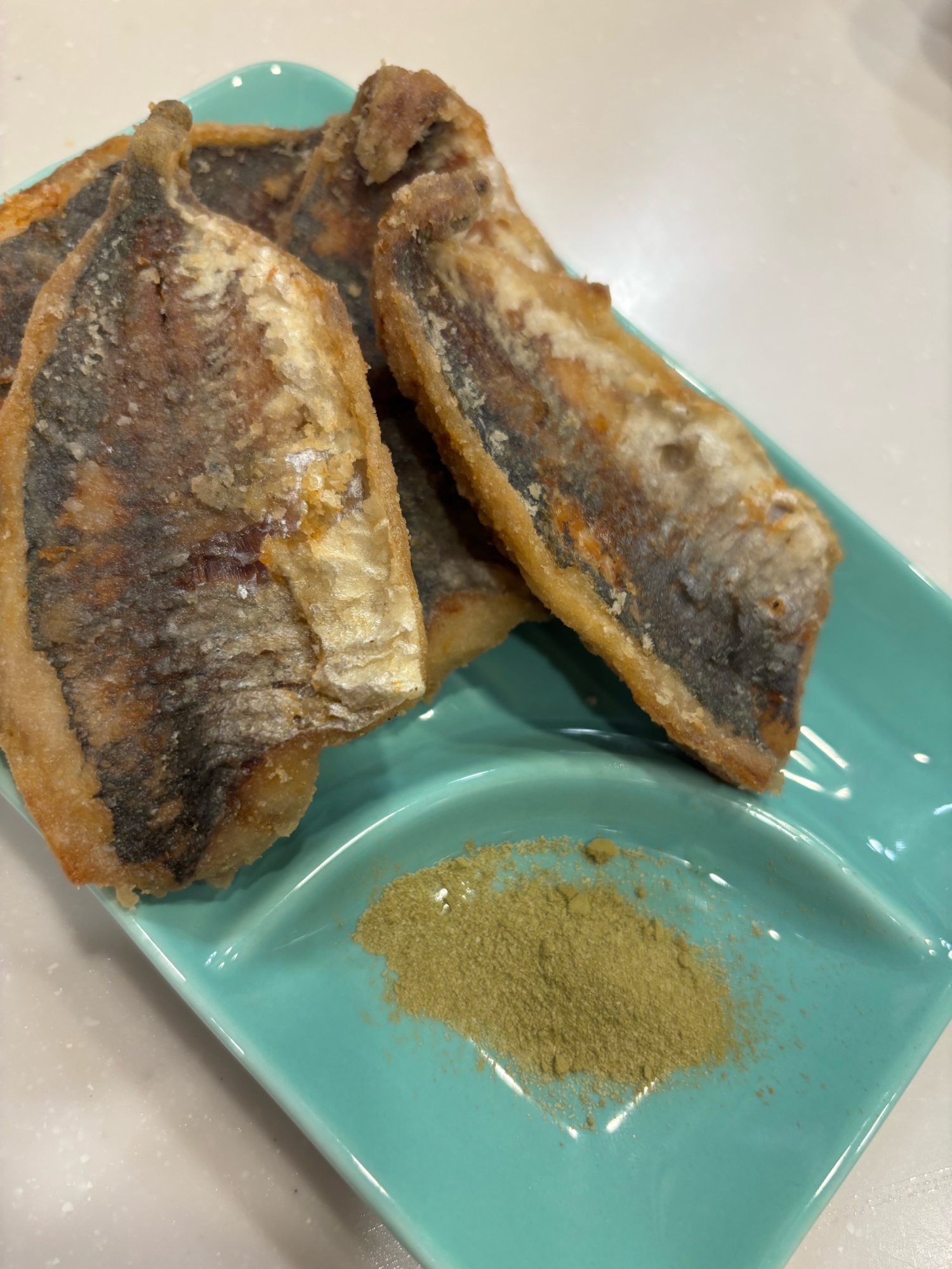 米粉de鯵の唐揚げ♪