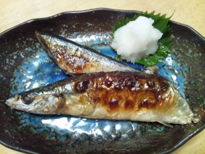 秋刀魚の塩焼き♪