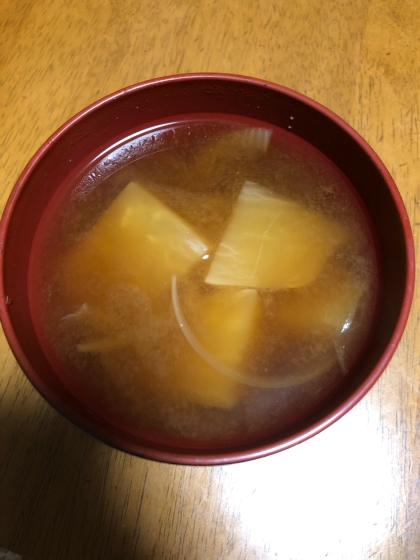 かぶ☆玉ねぎ味噌汁