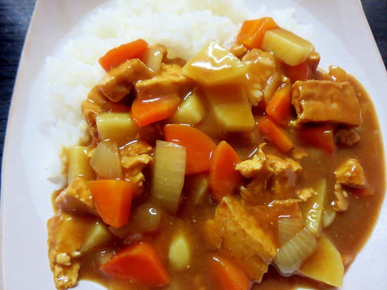 簡単厚揚げカレー