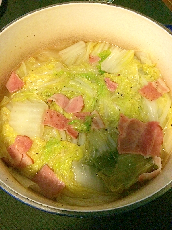 白菜のシンプル鍋