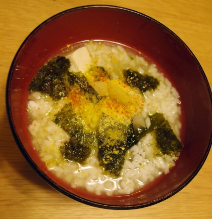 リメイク！みかん風味の海苔雑炊